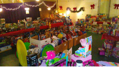 Timberland employees assisted Seacoast Adopt-A-Block with their holiday giving program by sorting and wrapping gifts for low-income families.