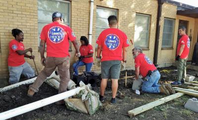 With the help of Lowe's Heroes volunteers and a Keep America Beautiful/Lowe's Community Partners Grant, Keep Dallas Beautiful created outdoor living spaces at 23 fire stations in Dallas neighborhoods in the fall of 2017.