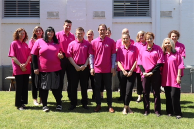 Across the country, Mohawk Group employees rally to show support for Susan G. Komen including this team from Australia.
