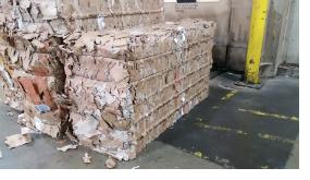 Cardboard and packing materials are baled at GM manufacturing sites for recycling. The company's 79 landfill-free manufacturing facilities on average reuse, recycle or compost approximately 96% of their waste from daily operation and converts 4% to energy.