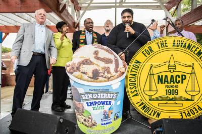 Ben & Jerry’s launched its successful campaign flavor Empower Mint in North Carolina, to promote social justice and voting rights.