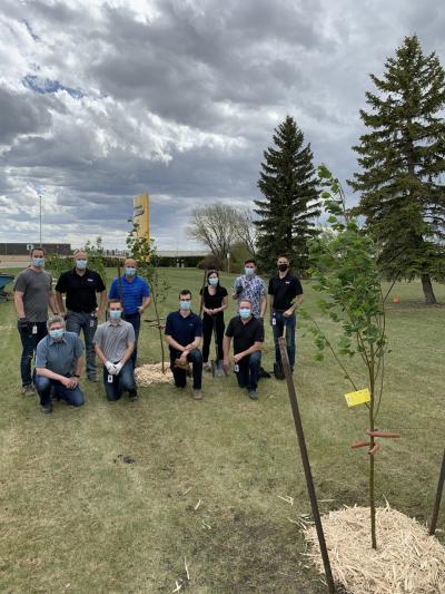 CNH Industrial employees engage in tree planting initiative
