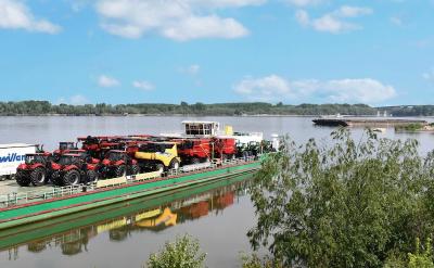 CNH Industrial is using the River Danube to transport combine harvesters and tractors across Europe, thereby reducing the environmental impact of its logistics operations