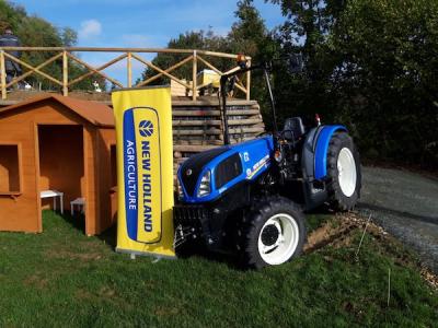 The New Holland TD4.80F tractor which has been loaned to the Paideia Social Farm in Italy
