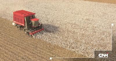 The Case IH Cotton Express self-propelled cotton harvester is helping to mechanize Uzbekistan’s cotton industry