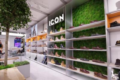 Timberland’s new purpose-led store environment recognized for design excellence. Pictured here: Timberland store, Carnaby Street, London