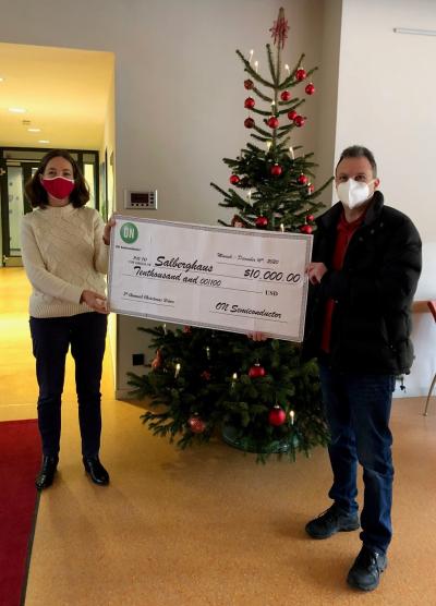 Donations from ON Semiconductor employees in Germany included toiletries, baby items, masks and hand sanitizers.