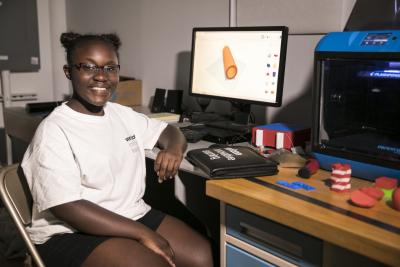 Twelve-year-old Chloe's writing and public speaking skills have blossomed since she attended the Verizon Innovative Learning summer tech immersion program.