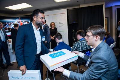 Through the recent expansion of Internet Essentials, clients at Goodwill Industries, Inc. in Spokane, Washington such as Franklin James (right), can now access more job training opportunities. Photo credits: Comcast
