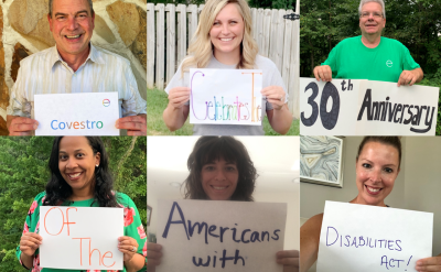 Covestro employees celebrate the 30th anniversary of the Americans with Disabilities Act.