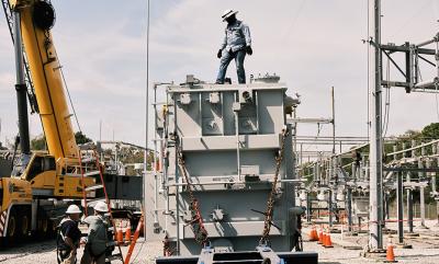Hendrickson supervises the heavy hauling crew, which moves equipment like this transformer to construction projects across the state.