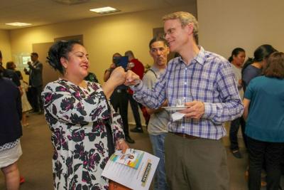 David is with Sonia Terbullino, owner of My Little Peru and graduate of EforAll’s Spanish Accelerator (EparaTodos) in Spring 2015.