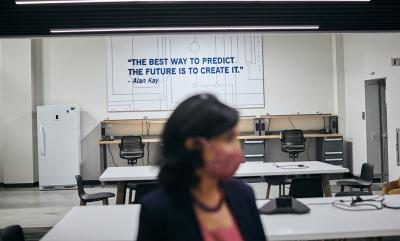 Daji at Duke Energy's Emerging Technology office.