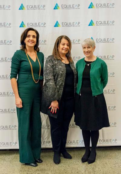 Equileap CEO Diana van Maasdijk, GM Dir. Global Diversity & Inclusion Strategies, Equileap Dir. Social Impact & Equileap Co-Founder