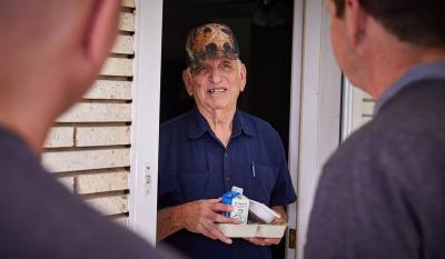 Hormel Foods and H-E-B partnered with Meals on Wheels in San Antonio to deliver meals to seniors.
