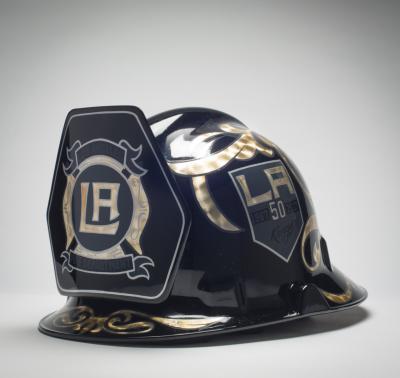 The Kings Care Foundation will auction off the signed LA Kings fire helmet as part of LA Kings Firefighter Appreciation Night at STAPLES Center on January 6, 2018. Proceeds to benefit the Los Angeles Fire Department Foundation.