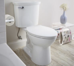 American Standard toilet models save nearly 20% more water than the national code for water consumption. <sup>2</sup>