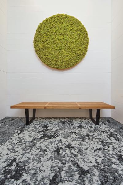 The Lichen Collection is the first floor covering ever to achieve the Living Product Challenge Petal Certification