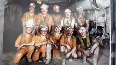 Coal mining was a family tradition for Derek Parkin (back row, second from left) until the 1980s when he went into the construction industry and later the power business.