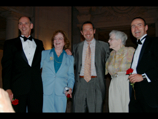 Matt O'Grady, Steve Van Landingham, and family moments after their wedding at San Francisco City Hall, June 19, 2008.