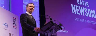 Gavin Newsom, Governor of California, also spoke during the Opening Ceremony, touting his state’s commitment to renewable energy: