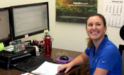 Tracy Wawrzyniec made the transition from Domtar intern to entry-level engineer at Nekoosa Mill.