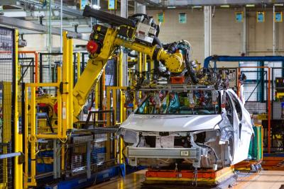 Chevrolet Bolt EV and Chevrolet Sonic vehicles are assembled at the GM Orion plant in Orion Township, MI. (Jeffrey Sauger for Chevrolet)
