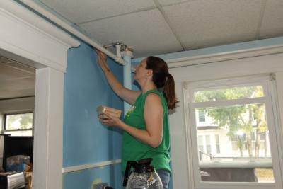 Timberland Serv-a-Palooza volunteers painted and made interior improvements to the Teen Challenge facility in Manchester, New Hampshire which brings life-changing hope to addicts and their families.