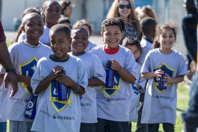 AEG’s LA Galaxy Foundation, in partnership with Southern New Hampshire University (SNHU), unveil a brand-new community soccer field in Watts, Los Angeles at 109th Street Recreation Center on Wednesday, October 11, 2017.