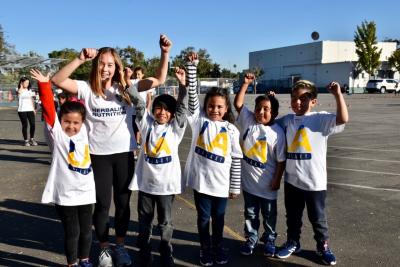 AEG’s LA Galaxy Foundation teams up with Shoes That Fit to provide brand new adidas shoes to 100 students at Catskill Elementary School in Carson, Calif on Friday, November 1, 2019.