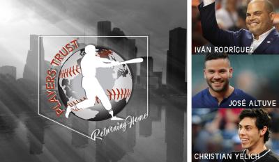 Hall of Famer Ivan "Pudge" Rodriguez and MLB All-Stars Jose Altuve and Christian Yelich will serve as hosts for a pair of Players Trust events in Dallas, TX in late November to benefit recent natural disaster victims