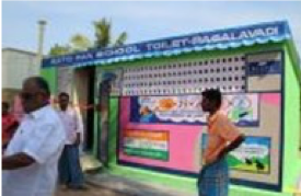 SATO toilet installed for Pagalavadi School in Trichy, India