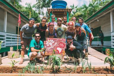 Whole Foods Market Team Member Volunteers with Sambazon in Brazil visiting both the Sambazon Açai production plants and the community support operations Sambazon has created through their fair-trade mission.