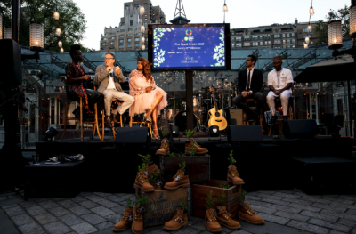 Credit: Atomized Studios, Panelists share insights from the production of the Great Green Wall documentary at an event to kick off UN Climate Week with Timberland, the UN Convention to Combat Desertification and World Bank Group’s Connect4Climate.