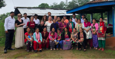 Members of Chobani’s team joined Whole Planet Foundation to learn about poverty alleviation programs in Nepal in 2018.
