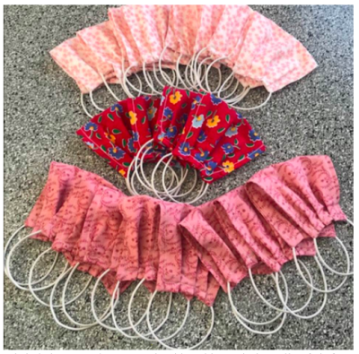 Timberland volunteers sewed 375 cotton masks and donated them to a local assisted living facility for seniors. Employees used paid community service hours, through the brand’s Path of Service™ program, to support the COVID-19 response effort while staying at home.
