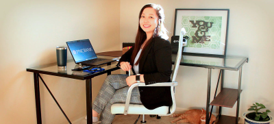Annie Kang, a Finance intern who will enter her senior year at The Ohio State University, networked with more than 70 employees from PNC while working from home in Columbus, Ohio, this summer.