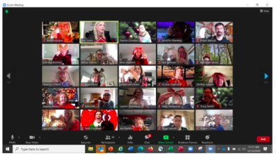 Timberland volunteers gathered on Zoom to make festive holiday wreaths that were donated to a local senior living facility. The event was part of the brand’s annual Mingle Jingle holiday celebration and service event that went virtual this year due to COVID-19.