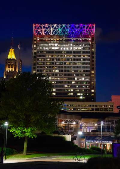 T. Rowe Price lights global headquarters in support of LGBTQ+ equality