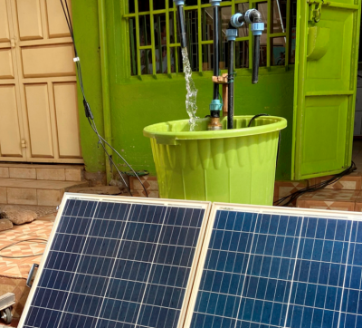 SunCulture off-grid solar panels and technology provides smallholder farms with reliable lighting and mobile charging.
