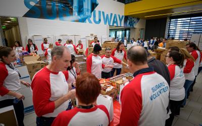 Subaru of America, Inc. kicks off 2019 Share the Love by hosting HQ event to help combat childhood hunger with Food Bank of South Jersey.