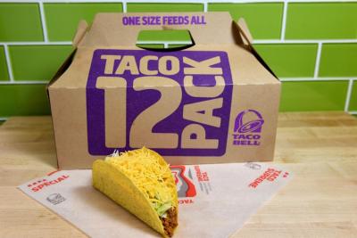 Image credit: Taco Bell <a href="https://www.dropbox.com/sh/8sm4um5t0qfbkqk/AABxUbRDOm1sOH2ZiANYWigQa/Food?dl=0&preview=Taco+12+Pack.JPG&subfolder_nav_tracking=1" target="_blank">media relations</a>
