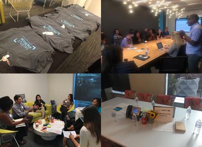 A busy day for Viacommunity at Viacom’s Hollywood office.