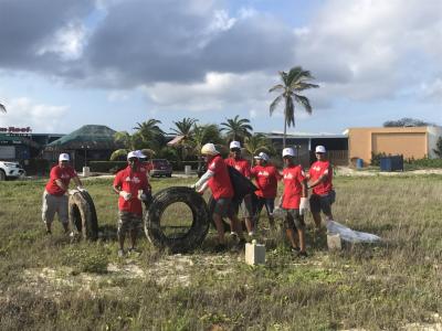 95 TeamCITGO volunteers participated in the annual Aruba Hotel and Tourism Association Beach Cleanup.