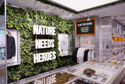 Timberland’s new purpose-led store environment recognized for design excellence. Pictured here: Timberland store, Carnaby Street, London
