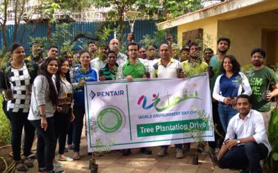 In Noido, India, Pentair employees celebrated World Environment Day, held June 5, by planting trees at Pentair facilities in Noida and Mumbai.