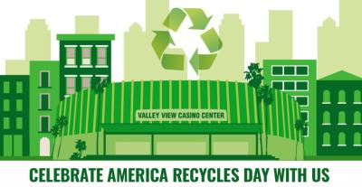 Valley View Casino Center in San Diego, Calif. raises awareness about recycling with graphics shared on social media.