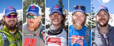 Military veterans Bradley Chidester, Eric Johnson, Joni Marquez, Thomas Payne, and Wade Spann are all members of the 2017 Warriors to Summits team.