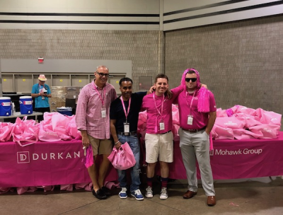 Go team! Mohawk Group team members get ready to cheer on Susan G. Komen #The3Day walkers in Atlanta!