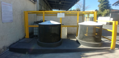 The New Holland Construction manufacturing facility in Contagem, Brazil, uses a vermicomposting system to generate biogas and biofertilizer through thermophilic biodigestion
